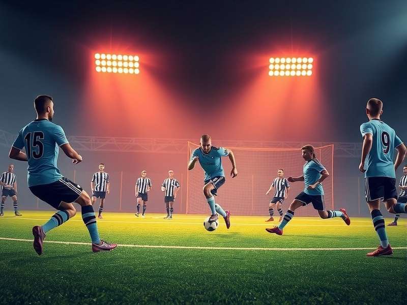 Penalty Shooters gameplay screenshot showing intense football penalty action