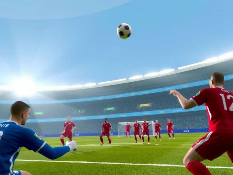 Penalty Shooters 3 gameplay screen showing advanced shooting interface