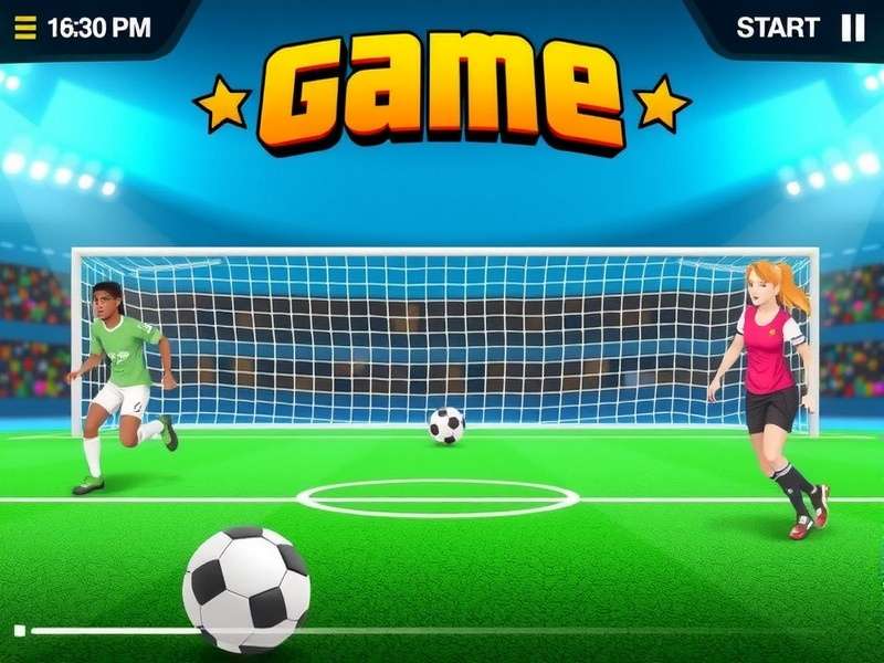 Penalty Shooters 2 gameplay screenshot showing a penalty kick moment