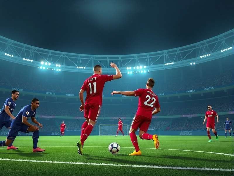 Gameplay screenshot of Penalty Shooters Unblocked 76 showing a penalty kick moment