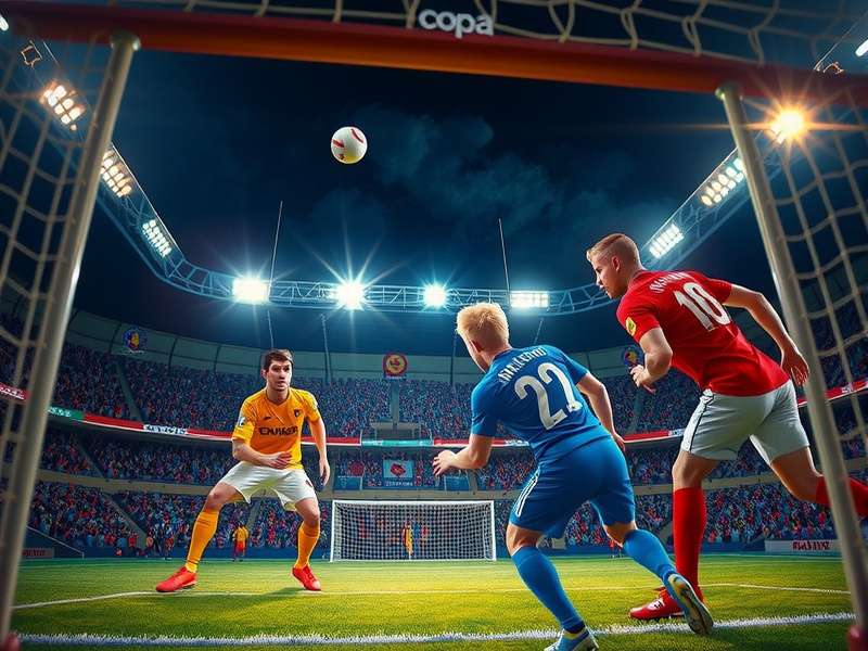 Penalty Shooters 2 gameplay screenshot showing penalty kick action