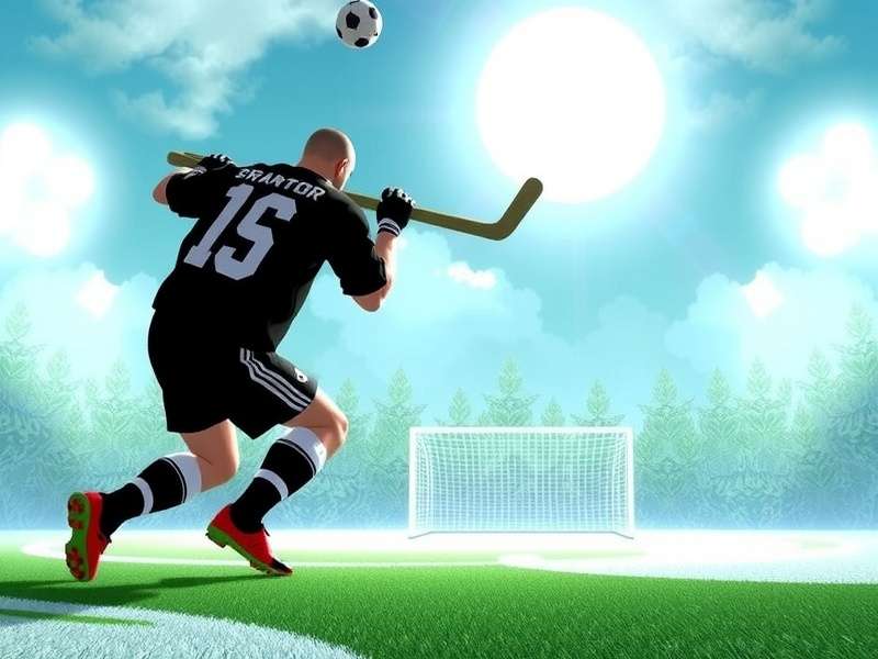 Penalty Shooters 2 gameplay screenshot showing penalty kick moment