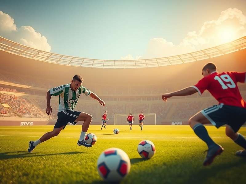 Penalty shooters football game screenshot showing striker aiming at goal