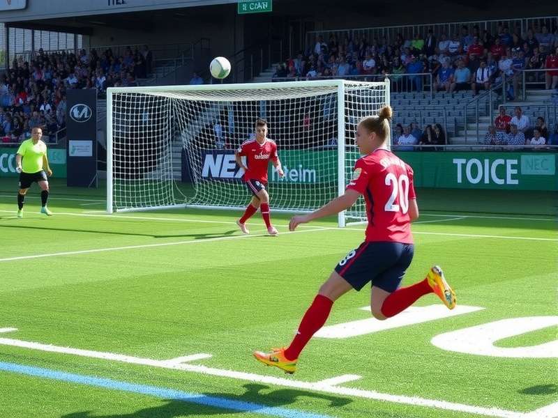 Penalty Shooters gameplay showing penalty kick moment