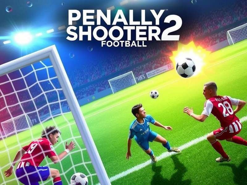 Penalty Shooters 2 gameplay screenshot showing penalty kick action