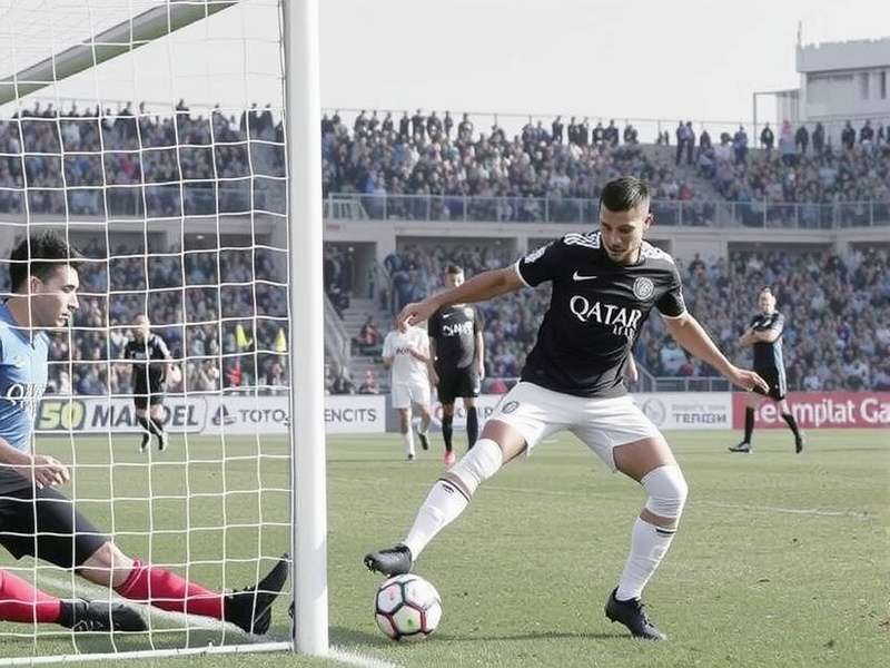 In-game screenshot showing a penalty kick in progress, highlighting the power bar and goalkeeper stance
