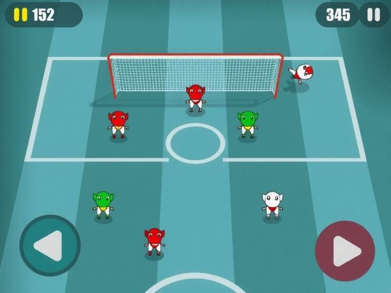 Penalty Shooters 2 gameplay screenshot showing a player taking a penalty kick