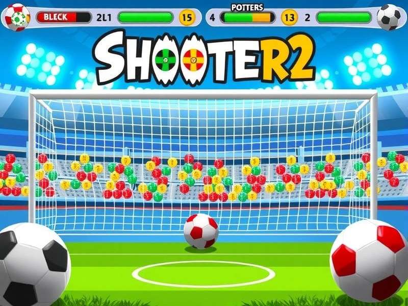Crazy Games Penalty Shooters 2 gameplay screenshot showing penalty kick action
