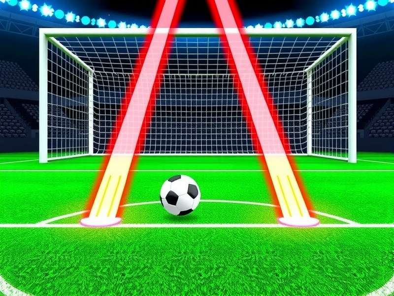 Penalty Shooters 2 gameplay screenshot showing a penalty kick