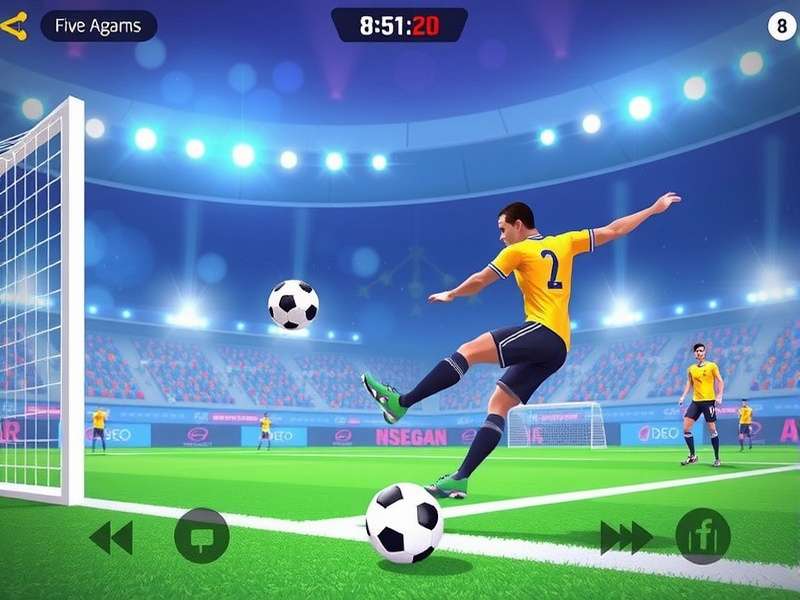Penalty Kick Online gameplay screenshot showing intense penalty shootout action