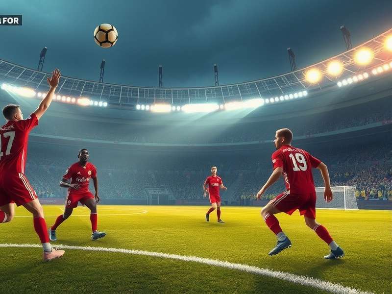 Penalty Shooters gameplay action shot showing a striker taking a penalty kick against a goalkeeper