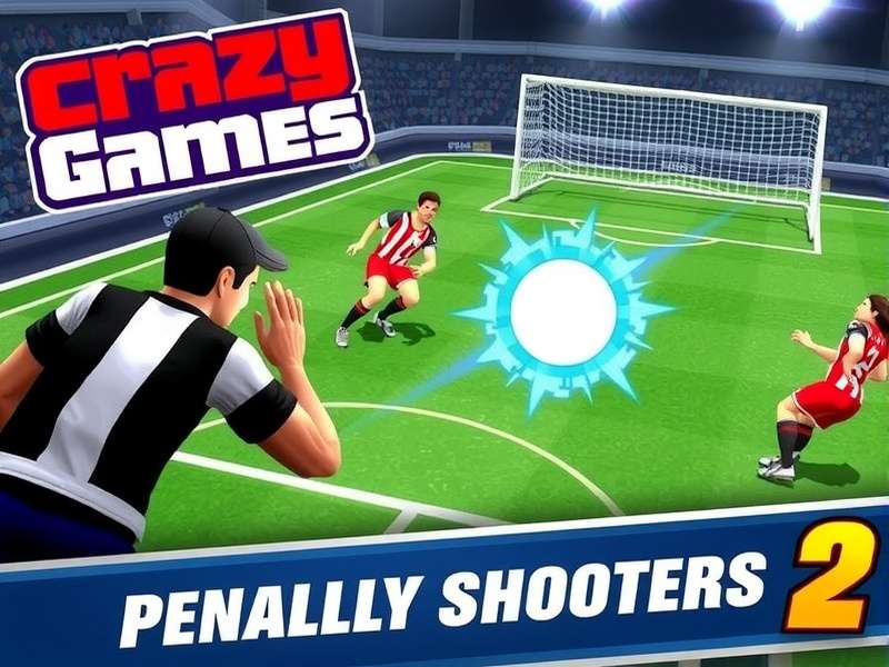 Crazy Games Penalty Shooters 2 – intense penalty kick match in a packed stadium