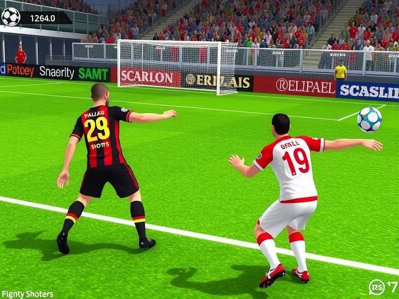 Penalty Shooters Msn – action on the pitch with ball and goal