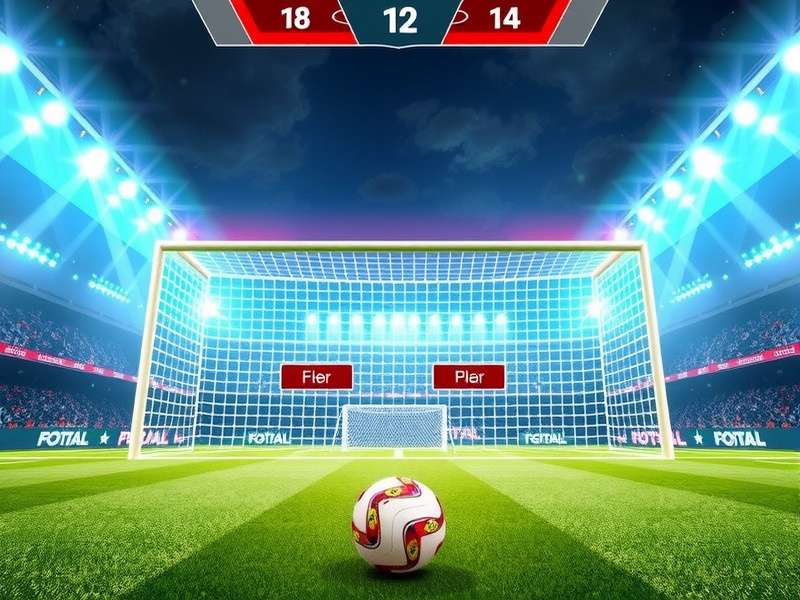 Penalty Shooters 2 F Tbol gameplay action shot with football and goal